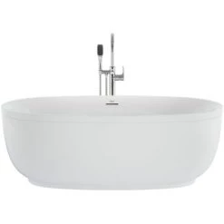 Jacuzzi Cosi 67" Free Standing Acrylic Soaking Tub with Center Drain, Drain Assembly and Overflow - Includes Tub Faucet -Jacuzzi Sales Store jacuzzi csb6732bcxxxx alternate view 2400
