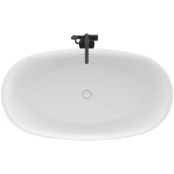Jacuzzi Cosi 59" Free Standing Acrylic Soaking Tub with Center Drain, Drain Assembly and Overflow - Includes Tub Faucet -Jacuzzi Sales Store jacuzzi csm5932bcxxxx alternate view 1585
