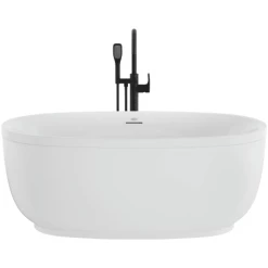 Jacuzzi Cosi 59" Free Standing Acrylic Soaking Tub with Center Drain, Drain Assembly and Overflow - Includes Tub Faucet -Jacuzzi Sales Store jacuzzi csm5932bcxxxx alternate view 1586