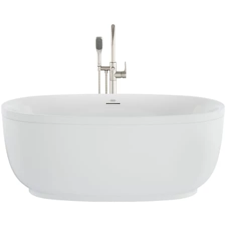 Jacuzzi Cosi 59" Free Standing Acrylic Soaking Tub with Center Drain, Drain Assembly and Overflow - Includes Tub Faucet 6 Jacuzzi Cosi 59" Free Standing Acrylic Soaking Tub with Center Drain, Drain Assembly and Overflow - Includes Tub Faucet - Image 4