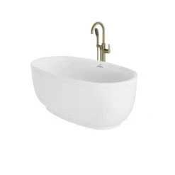 Jacuzzi Cosi 59" Free Standing Acrylic Soaking Tub with Center Drain, Drain Assembly and Overflow - Includes Floor Mounted Tub Filler with Hand Shower -Jacuzzi Sales Store jacuzzi csz5932bcxxxx alternate view 98