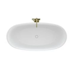 Jacuzzi Cosi 67" Free Standing Acrylic Soaking Tub with Center Drain, Drain Assembly and Overflow - Includes Floor Mounted Tub Filler with Hand Shower -Jacuzzi Sales Store jacuzzi csz6732bcxxxx alternate view 103