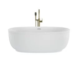 Jacuzzi Cosi 67" Free Standing Acrylic Soaking Tub with Center Drain, Drain Assembly and Overflow - Includes Floor Mounted Tub Filler with Hand Shower -Jacuzzi Sales Store jacuzzi csz6732bcxxxx alternate view 104