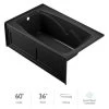 Jacuzzi Cetra 60" Soaking Alcove Bathtub with Left Drain