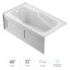 Jacuzzi 60" x 32" Cetra® Three Wall Alcove Soaking Bathtub with Left Drain 2 Jacuzzi 60" x 32" Cetra® Three Wall Alcove Soaking Bathtub with Left Drain -Jacuzzi Sales Store jacuzzi cts6032blxxxxw 100825