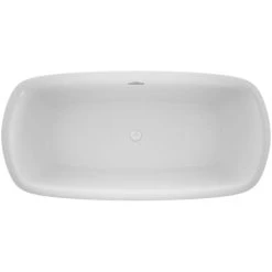 Jacuzzi Delicato 67" Free Standing Acrylic Soaking Tub with Center Drain, Pop-Up Drain Assembly and Overflow -Jacuzzi Sales Store jacuzzi def6732bcxxxx alternate view 5667