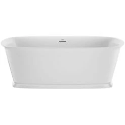 Jacuzzi Delicato 67" Free Standing Acrylic Soaking Tub with Center Drain, Pop-Up Drain Assembly and Overflow -Jacuzzi Sales Store jacuzzi def6732bcxxxx alternate view 5668