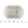 Jacuzzi Duetta 60" Drop-In Spa Combination Bathtub with Center Drain, Whisper+ Technology™, and Chromatherapy 2 Jacuzzi Duetta 60" Drop-In Spa Combination Bathtub with Center Drain, Whisper+ Technology™, and Chromatherapy -Jacuzzi Sales Store jacuzzi due6042ccr4cpyy 100825
