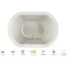 Jacuzzi Duetta 60" Drop-In Spa Combination Bathtub with Center Drain, LCD Controls, and Illumatherapy 2 Jacuzzi Duetta 60" Drop-In Spa Combination Bathtub with Center Drain, LCD Controls, and Illumatherapy -Jacuzzi Sales Store jacuzzi due6042ccr5ipyy 100825
