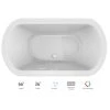 Jacuzzi Duetta 66" Pure Air Bathtub for Drop In / Undermount Installations with Center Drain and Chromatherapy Lighting Technology - Luxury Controls -Jacuzzi Sales Store jacuzzi due6636acr4cxw 100825