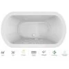 Jacuzzi Duetta 66" Drop-In Whirlpool Bathtub with Center Drain, Whisper+ and Illumatherapy 1 Jacuzzi Duetta 66" Drop-In Whirlpool Bathtub with Center Drain, Whisper+ and Illumatherapy -Jacuzzi Sales Store jacuzzi due6636wcr4ipwc 100825