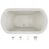 Jacuzzi Duetta 66" Pure Air Bathtub for Drop In / Undermount Installations with Center Drain -Jacuzzi Sales Store jacuzzi due6642acr2xxy 100825