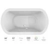 Jacuzzi Duetta 66" Drop-In Soaking Bathtub with Center Drain, Heated Soak, and Chromatherapy Technology