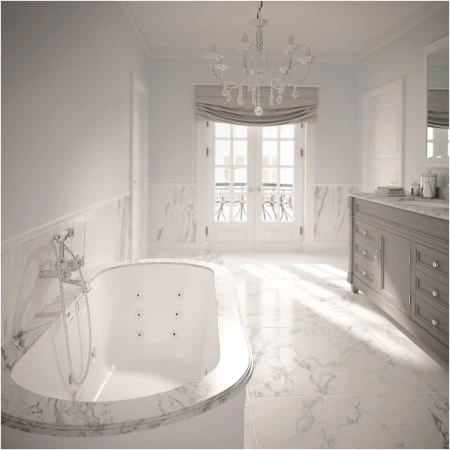 Jacuzzi Duetta 72" Whirlpool Bathtub for Drop In / Undermount Installations with Center Drain and RapidHeat Technology 5 Jacuzzi Duetta 72" Whirlpool Bathtub for Drop In / Undermount Installations with Center Drain and RapidHeat Technology - Image 3