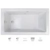 Jacuzzi Elara 60" Drop-In Soaking Bathtub with Right Drain and Heated Soak