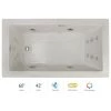 Jacuzzi Elara 60" Acrylic Air / Whirlpool Bathtub for Drop-In Installations with Left Drain, Chromatherapy Lighting, Heater, and LCD Controls -Jacuzzi Sales Store jacuzzi ela6042clr5chyy 100825
