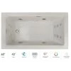 Jacuzzi Elara 60" Drop-In Spa Combination Bathtub with Right Drain, Whisper+ Technology™, and Chromatherapy -Jacuzzi Sales Store jacuzzi ela6042crl4cpyc 100825
