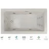Jacuzzi Elara 60" Drop-In Spa Combination Bathtub with Right Drain, Whisper+ Technology™, and Illumatherapy 2 Jacuzzi Elara 60" Drop-In Spa Combination Bathtub with Right Drain, Whisper+ Technology™, and Illumatherapy -Jacuzzi Sales Store jacuzzi ela6042crl4ipyc 100825