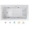 Jacuzzi Elara 60" Acrylic Air / Whirlpool Bathtub for Drop-In Installations with Right Drain, Chromatherapy Lighting, Heater, and LCD Controls -Jacuzzi Sales Store jacuzzi ela6042crl5chwc 100825