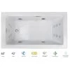 Jacuzzi Elara 60" Drop-In Spa Combination Bathtub with Right Drain, LCD Controls, and Illumatherapy