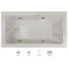 Jacuzzi Elara 60" Acrylic Whirlpool Bathtub for Drop-In Installations with Left Drain -Jacuzzi Sales Store jacuzzi ela6042wlr2xxyy 100825