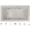 Jacuzzi Elara 60" Drop-In Whirlpool Bathtub with Left Drain, Whisper+ Technology™, and Chromatherapy