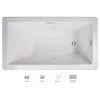 Jacuzzi Elara 66" Acrylic Air Bathtub for Drop-In Installations with Left Drain and Basic Controls 1 Jacuzzi Elara 66" Acrylic Air Bathtub for Drop-In Installations with Left Drain and Basic Controls -Jacuzzi Sales Store jacuzzi ela6636alr2xxw 100825