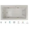Jacuzzi Elara 66" Drop-In Spa Combination Bathtub with Left Drain, Whisper+ Technology™, and Chromatherapy -Jacuzzi Sales Store jacuzzi ela6636clr4cpyc 100825