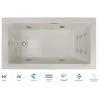 Jacuzzi Elara 66" Drop-In Spa Combination Bathtub with Right Drain, Whisper+ Technology™, and Illumatherapy