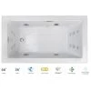 Jacuzzi Elara 66" Drop-In Spa Combination Bathtub with Right Drain, LCD Controls, and Illumatherapy -Jacuzzi Sales Store jacuzzi ela6636crl5ipww 100825