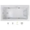 Jacuzzi Elara 66" Acrylic Whirlpool Bathtub for Drop-In Installations with Right Drain and Basic Controls