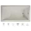 Jacuzzi Elara 72" x 36" Acrylic Soaking Bathtub for Drop In Installations with Reversible Drain and Chromatherapy Lighting -Jacuzzi Sales Store jacuzzi ela7236bux2cxy 100825