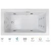 Jacuzzi Elara 72" Drop-In Spa Combination Bathtub with Right Drain, Whisper+ Technology™, and Chromatherapy -Jacuzzi Sales Store jacuzzi ela7236crl4cpwc 100825