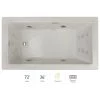 Jacuzzi Elara 72" x 36" Acrylic Whirlpool Bathtub for Drop-In Installations with Left Drain, Heater, and Basic Controls -Jacuzzi Sales Store jacuzzi ela7236wlr2hxyc 100825