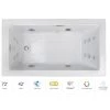 Jacuzzi Elara 72" Drop-In Spa Combination Bathtub with Left Drain, Chromatherapy, and LCD Controls Technology 1 Jacuzzi Elara 72" Drop-In Spa Combination Bathtub with Left Drain, Chromatherapy, and LCD Controls Technology -Jacuzzi Sales Store jacuzzi ela7242clr5cpwc 100825