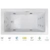 Jacuzzi Elara 72" Drop-In Spa Combination Bathtub with Left Drain, LCD Controls, and Illumatherapy -Jacuzzi Sales Store jacuzzi ela7242clr5ipww 100825