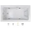Jacuzzi Elara 72" Acrylic Whirlpool Bathtub for Drop-In Installations with Left Drain, Heater, and Basic Controls 2 Jacuzzi Elara 72" Acrylic Whirlpool Bathtub for Drop-In Installations with Left Drain, Heater, and Basic Controls -Jacuzzi Sales Store jacuzzi ela7242wlr2hxwc 100825