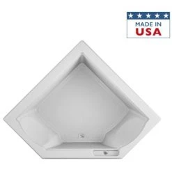 Jacuzzi 66" x 66" Fuzion Drop In Corner Soaking Bathtub with Center Drain - Integrated Drain Assembly Included -Jacuzzi Sales Store jacuzzi fuz6666 bcx xxx alternate view 5681