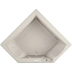 Jacuzzi 66" x 66" Fuzion Drop In Corner Luxury Salon Spa Bathtub with 15 Jets, Luxury Controls, Chromatherapy, Heater - Integrated Drain Assembly Included -Jacuzzi Sales Store jacuzzi fuz6666 ccr 4cw alternate view 4529