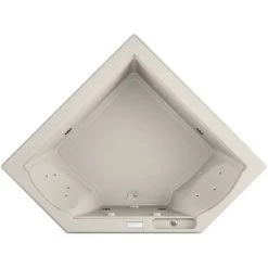 Jacuzzi 66" x 66" Fuzion Drop In Corner Luxury Whirlpool Bathtub with 15 Jets, Luxury Controls, Illumatherapy, Heater - Integrated Drain Assembly Included -Jacuzzi Sales Store jacuzzi fuz6666 wcl 4iw alternate view 4589