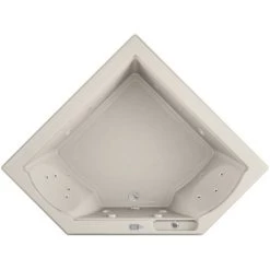 Jacuzzi 66" x 66" Fuzion Drop In Corner Luxury Whirlpool Bathtub with 15 Jets, LCD Controls, Chromatherapy, Heater - Integrated Drain Assembly Included -Jacuzzi Sales Store jacuzzi fuz6666 wcl 5ch alternate view 4595