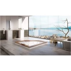 Jacuzzi 66" x 66" Fuzion Drop In Corner Luxury Whirlpool Bathtub with 15 Jets, Luxury Controls, Illumatherapy, Heater - Integrated Drain Assembly Included -Jacuzzi Sales Store jacuzzi fuz6666 wcr 4ih alternate view 4629