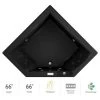 Jacuzzi 66" x 66" Fuzion Drop In Corner Luxury Whirlpool Bathtub with 15 Jets, Luxury Controls, Illumatherapy, Heater - Integrated Drain Assembly Included -Jacuzzi Sales Store jacuzzi fuz6666wcr4ihb 100825