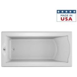 Jacuzzi 72" x 36" Fuzion Drop In Soaking Bathtub with Universal Drain - Integrated Drain Assembly Included -Jacuzzi Sales Store jacuzzi fuz7236 bux xxx alternate view 5693