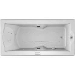Jacuzzi 72" x 36" Fuzion Drop In Luxury Salon Spa Bathtub with 14 Jets, Luxury Controls, Illumatherapy, Heater, Right Drain and Left Pump - Integrated Drain Assembly Included -Jacuzzi Sales Store jacuzzi fuz7236 crl 4ih alternate view 4676