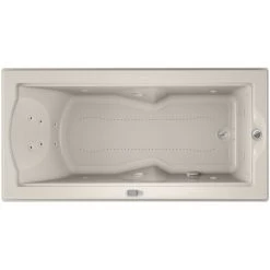 Jacuzzi 72" x 36" Fuzion Drop In Luxury Salon Spa Bathtub with 14 Jets, LCD Controls, Chromatherapy, Heater, Right Drain and Left Pump - Integrated Drain Assembly Included -Jacuzzi Sales Store jacuzzi fuz7236 crl 5cw alternate view 4697 1