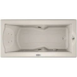 Jacuzzi 72" x 36" Fuzion Drop In Luxury Salon Spa Bathtub with 14 Jets, LCD Controls, Illumatherapy, Heater, Right Drain and Left Pump - Integrated Drain Assembly Included -Jacuzzi Sales Store jacuzzi fuz7236 crl 5ih alternate view 4703