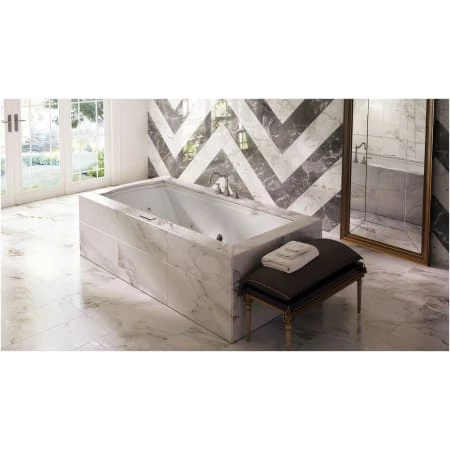 Jacuzzi 72" x 36" Fuzion Drop In Luxury Whirlpool Bathtub with 14 Jets, Luxury Controls, Chromatherapy, Heater, Left Drain and Right Pump - Integrated Drain Assembly Included 5 Jacuzzi 72" x 36" Fuzion Drop In Luxury Whirlpool Bathtub with 14 Jets, Luxury Controls, Chromatherapy, Heater, Left Drain and Right Pump - Integrated Drain Assembly Included - Image 3