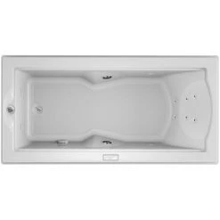Jacuzzi 72" x 36" Fuzion Drop In Luxury Whirlpool Bathtub with 14 Jets, Luxury Controls, Illumatherapy, Heater, Left Drain and Right Pump - Integrated Drain Assembly Included -Jacuzzi Sales Store jacuzzi fuz7236 wlr 4iw alternate view 4730