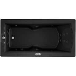 Jacuzzi 72" x 36" Fuzion Drop In Luxury Whirlpool Bathtub with 14 Jets, LCD Controls, Chromatherapy, Heater, Left Drain and Right Pump - Integrated Drain Assembly Included -Jacuzzi Sales Store jacuzzi fuz7236 wlr 5cw alternate view 4744